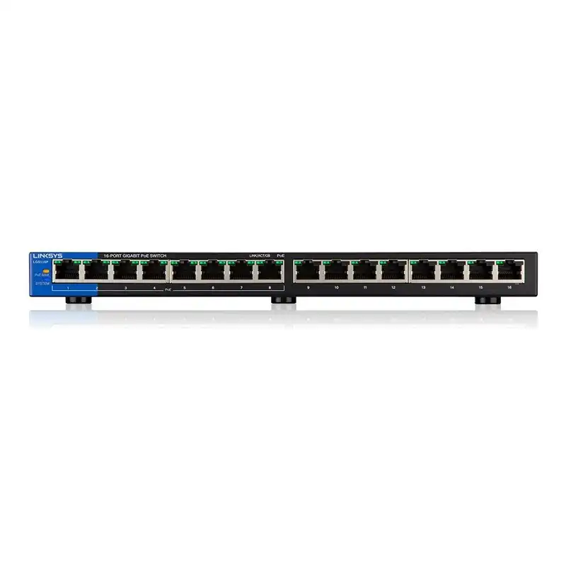 Linksys LGS116P Switch 16 Puertos Gigabit PoE+