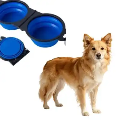 MCBOSON Comedero azul (plegable para viajes, 2 en 1) para perros y gatos - Artículo 1 - Mcboson - Comparador de precios
