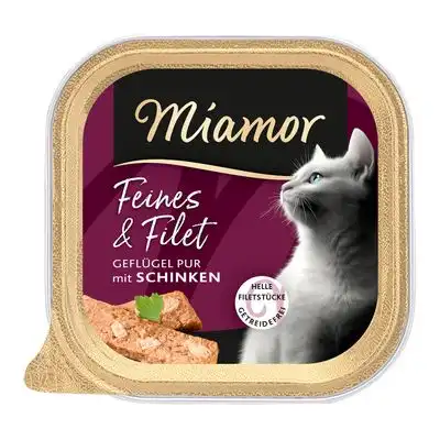 Miamor Feines & Filet 16 x 100 g - Ave pura y jamón - Miamor - Comparador de precios