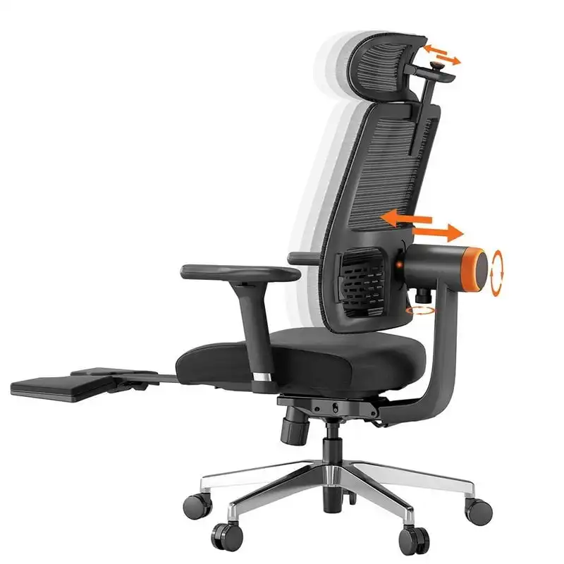 Newtral MagicH-BPro Silla Ergonómica con Reposapiés Negro