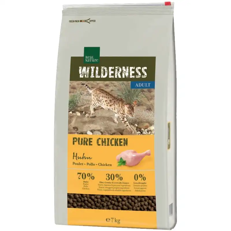 2,5 Kg. Real Nature Wilderness Pure Chicken Para Gatos Adultos - Real Nature - Comparador de precios