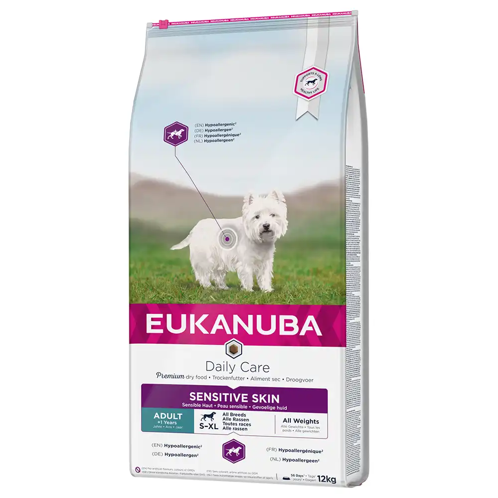 Eukanuba Daily Care Sensitive Skin - 2 x 12 kg - Pack Ahorro