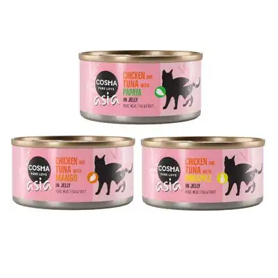 Cosma Asia en gelatina 6 x 170 g - Pack mixto Fruits: 3 variedades - Cosma - Comparador de precios