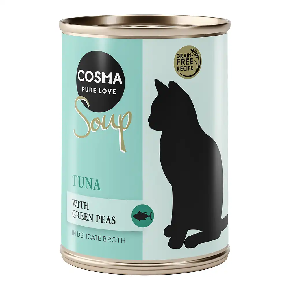 Cosma Soup sopa para gatos 6 x 100 g - Atún con guisantes - Cosma - Comparador de precios