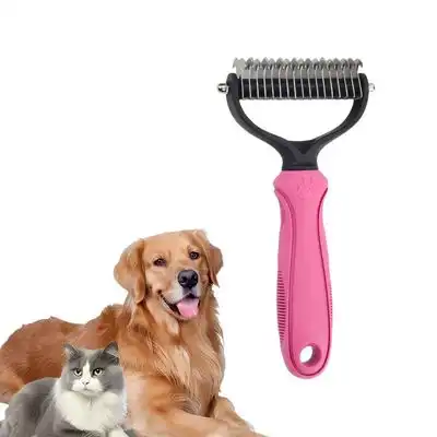 FurryFusion Cepillo de aseo para perros y gatos - Rosa - Furry Fusion - Comparador de precios