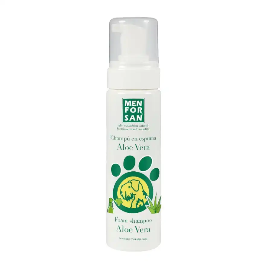 Menforsan Champú Seco Aloe Vera para perros y gatos