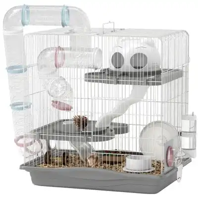 PawHut Jaula para Hámster 45x30x45 cm Gris - 1 Article - PawHut - Comparador de precios