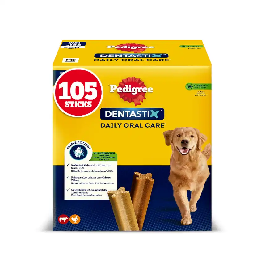 Pedigree Dentastix Snacks Dentales para perros grandes - 168 barritas - Pedigree - Comparador de precios