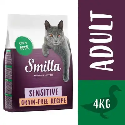 Smilla Adult Sensitive sin cereales con pato - 4 kg - Smilla - Comparador de precios