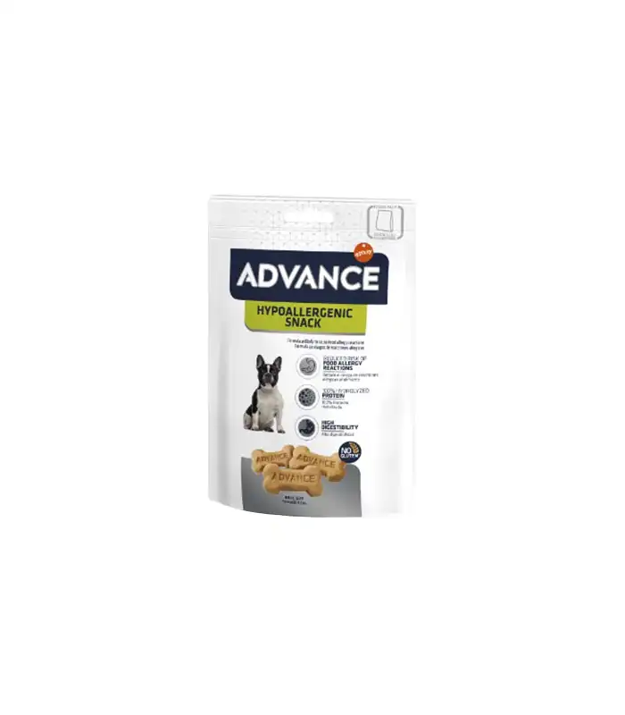 Snack para perros Advance Hypoallergenic Pack 7 sobres 150Grs.