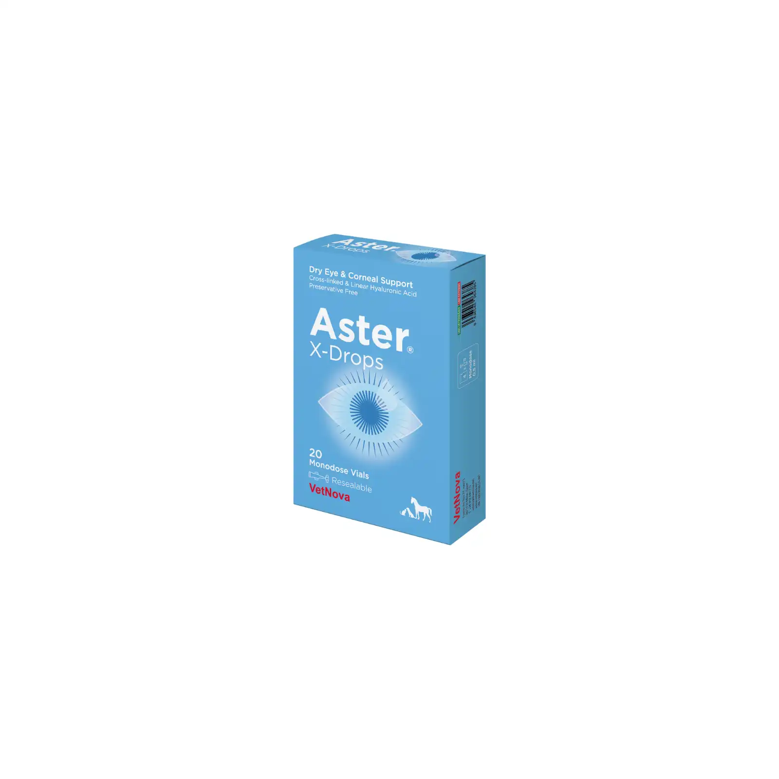 VetNova Aster X Drops Solución Oftálmica para perros - 20 uds. - VetNova - Comparador de precios