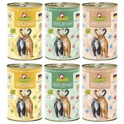 GranataPet DeliCatessen 6 x 400 g - Pack de prueba - Pack mixto II PUR - Granatapet - Comparador de precios