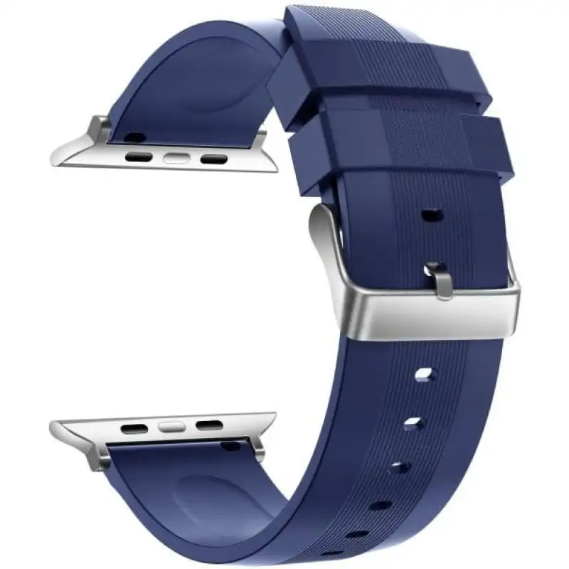 Ksix Buckle Correa Intercambiable, Compatible Con Series Urban Y Apple Watch 42/44/45/49mm, Azul