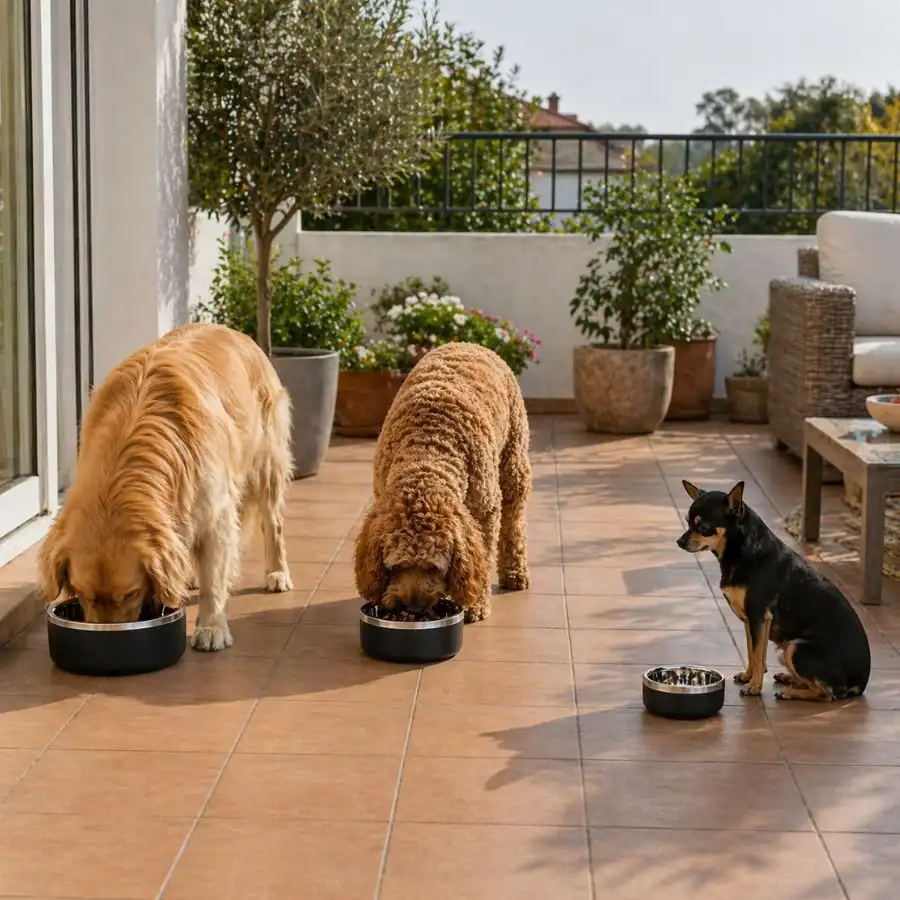 Leeby Comedero Acero Inoxidable para perros y gatos - 400 ml - Leeby - Comparador de precios