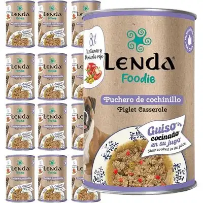 Lenda Foodie Puchero de Cochinillo para Perros - 12 x 380 g - Lenda - Comparador de precios