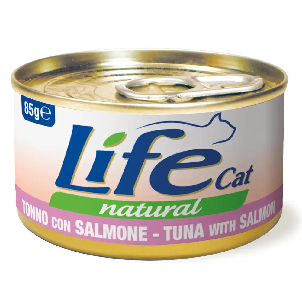 LifeCat Natural Adult comida húmeda para gatos 6 x 85 g - Atún con salmón - Life Cat Wet - Comparador de precios
