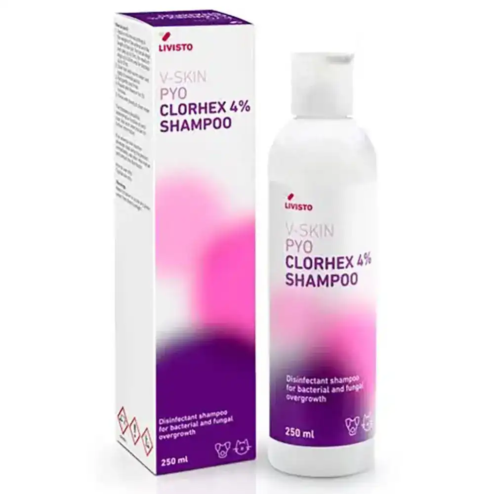Livisto V Skin Pyo Clorhex Shampoo para perros y gatos - 250 ml - LIVISTO - Comparador de precios