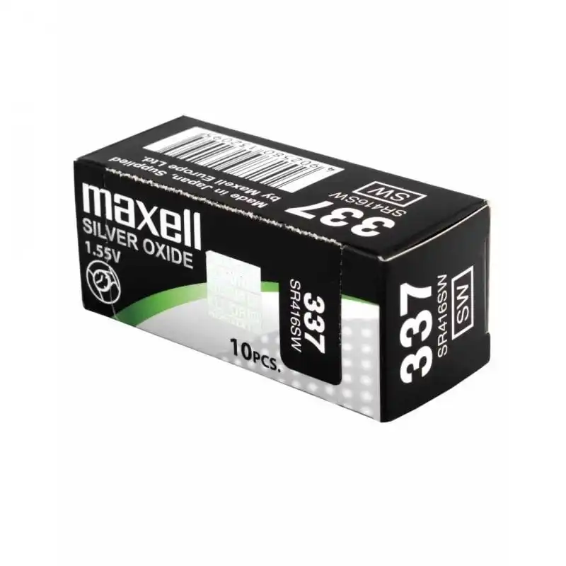 Maxell SR936SW Pack de 10 Pilas de Botón 337