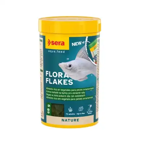 Sera Flora Flakes Alimento en Copos para Peces Ornamentales Nature, 22 gr - Sera - Comparador de precios