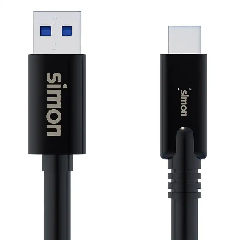 Simon Cable USB 3.1 a USB-C Macho/Macho 1m Negro