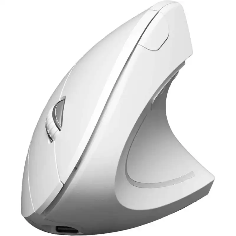 Subblim Glide Vertical Ergo Dual Ratón Vertical Ergonómico Inalámbrico para Diestros 1600 DPI Blanco
