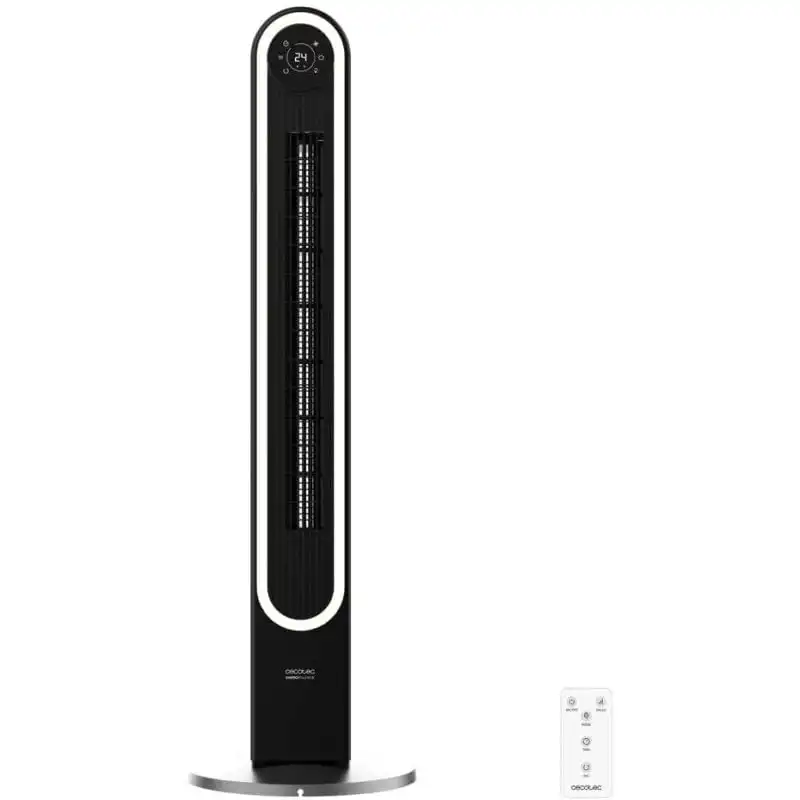 Cecotec EnergySilence 9090 Skyline Smart Light Ventilador de Torre 60W Negro