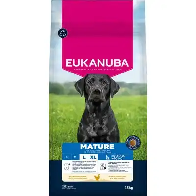 Eukanuba Mature Pienso Pollo para perros de razas grandes y gigantes - 15 kg - Eukanuba - Comparador de precios