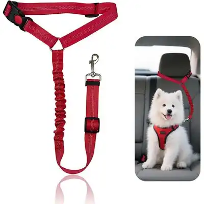 HausPets Cinturón seguridad ajustable perros coche, 50 a 65 cm, reflectores - Artículo 1 - HausPets - Comparador de precios