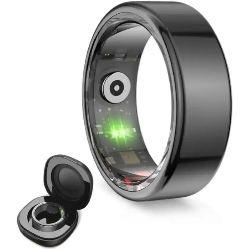 Ksix Saturn Anillo Inteligente, Talla L, Aut. 3 Días, Actividad Y Salud, Monitor Sueño, 5atm, Negro