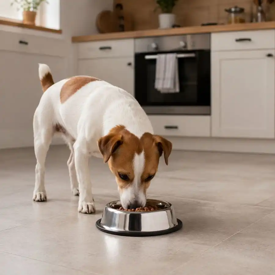Leeby Comedero de Metal con Aro de Silicona para perros - 700 ml - Leeby - Comparador de precios
