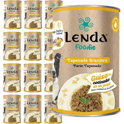 Lenda Foodie Tapenade Granjero para Perros - 12 x 380 g - Lenda - Comparador de precios