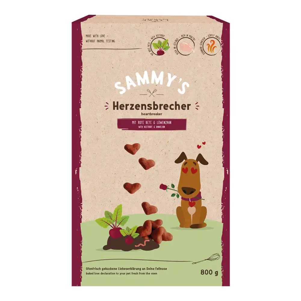 Sammy's corazones snacks para perros - 800 g - Bosch Sammy`s Snack concept - Comparador de precios