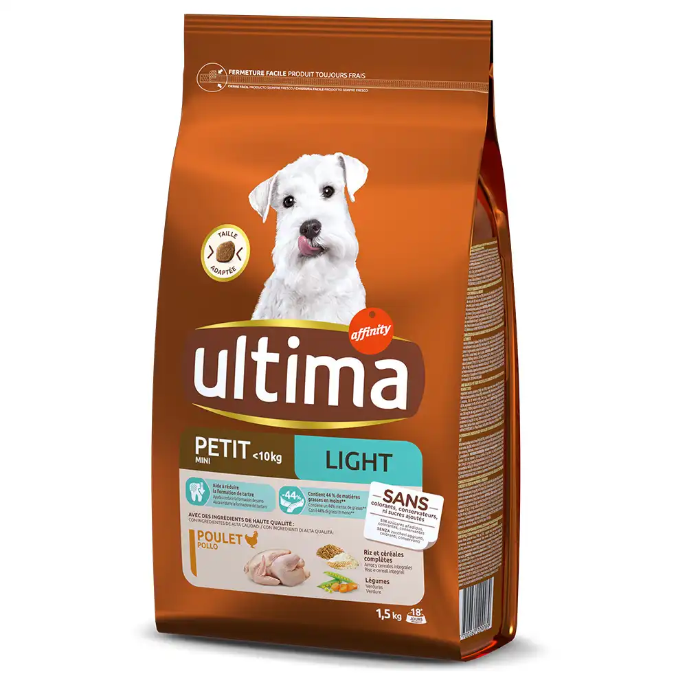 Ultima Mini Adulto Pollo Light - 3 kg (2 x 1,5 kg)