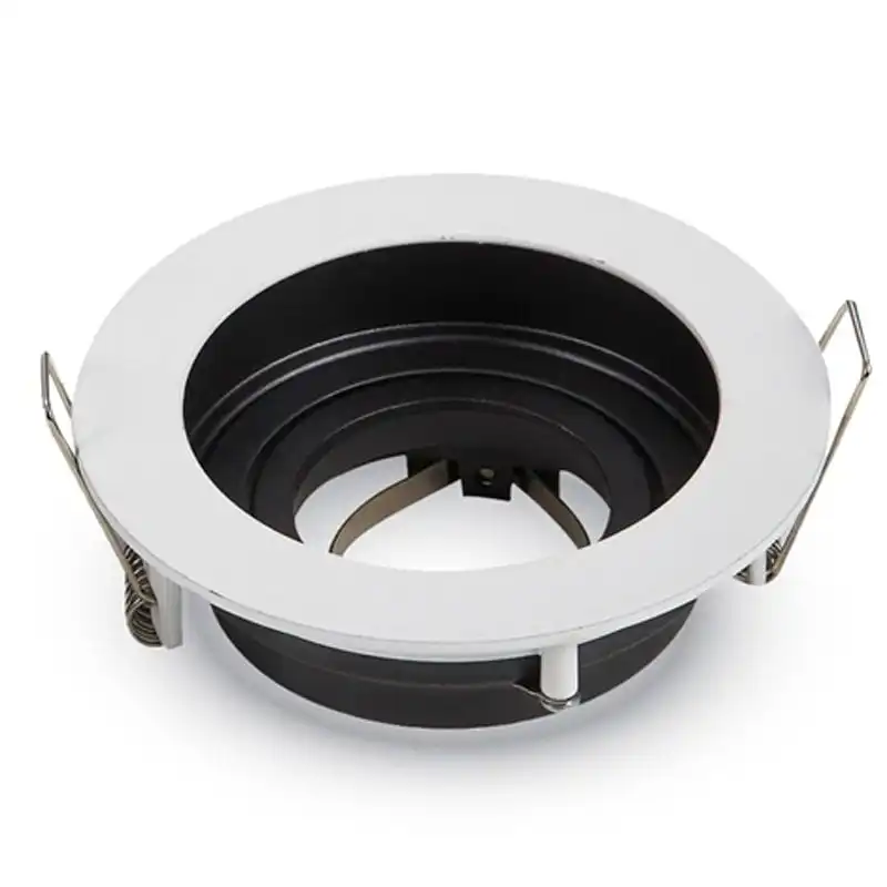 V-Tac Aro Empotrable para Bombillas GU10 100x45mm Blanco