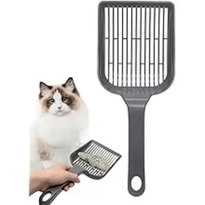 ZooVenture Pala para arena de gatos - Mango ergonómico, 5 mm - Gris - Zooventure - Comparador de precios