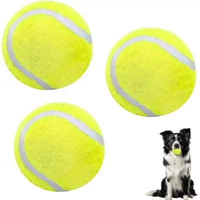 ZooVenture Pelotas de tenis de goma para perros, 3 unidades - Juego de 3 piezas: Verde fluorescente - Zooventure - Comparador de precios