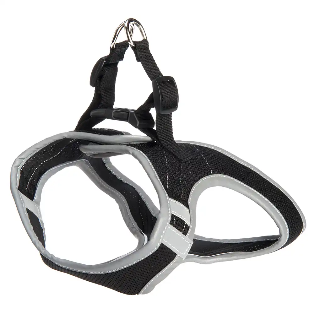 Arnés Feel Free negro para perros - L: 42-50 cm perím. de barriga - bitiba - Comparador de precios