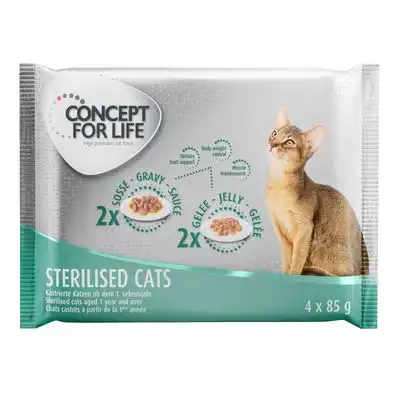 Concept for Life 4 x 85 g - Pack de prueba mixto - Sterilised - Concept for Life - Comparador de precios