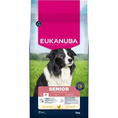 Eukanuba Senior Pienso Pollo para perros de razas medianas - 15 kg - Eukanuba - Comparador de precios