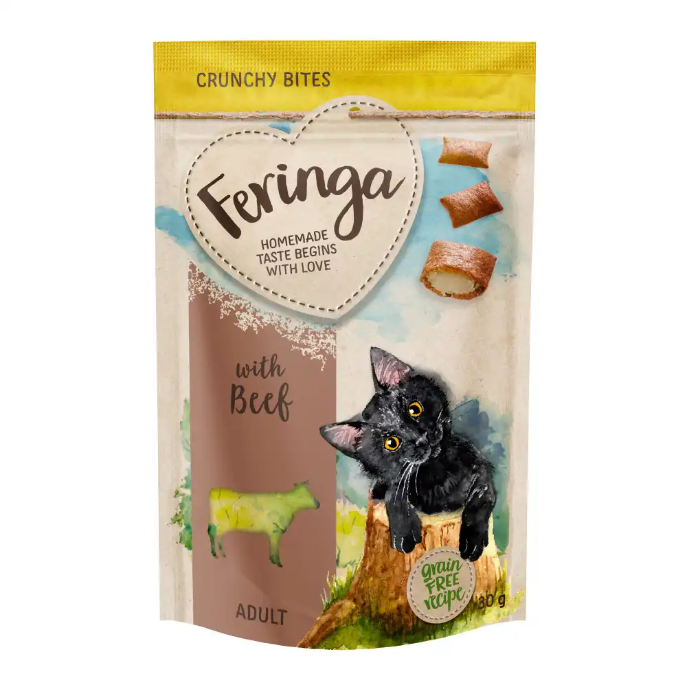Feringa Crunchy Bites con vacuno para gatos - 30 g - Feringa - Comparador de precios