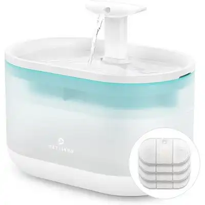 MCBOSON Fuente de agua con forma de gato silencioso - Fuente de agua + 4 elementos filtrantes + 4 almohadillas filtrantes - Mcboson - Comparador de precios