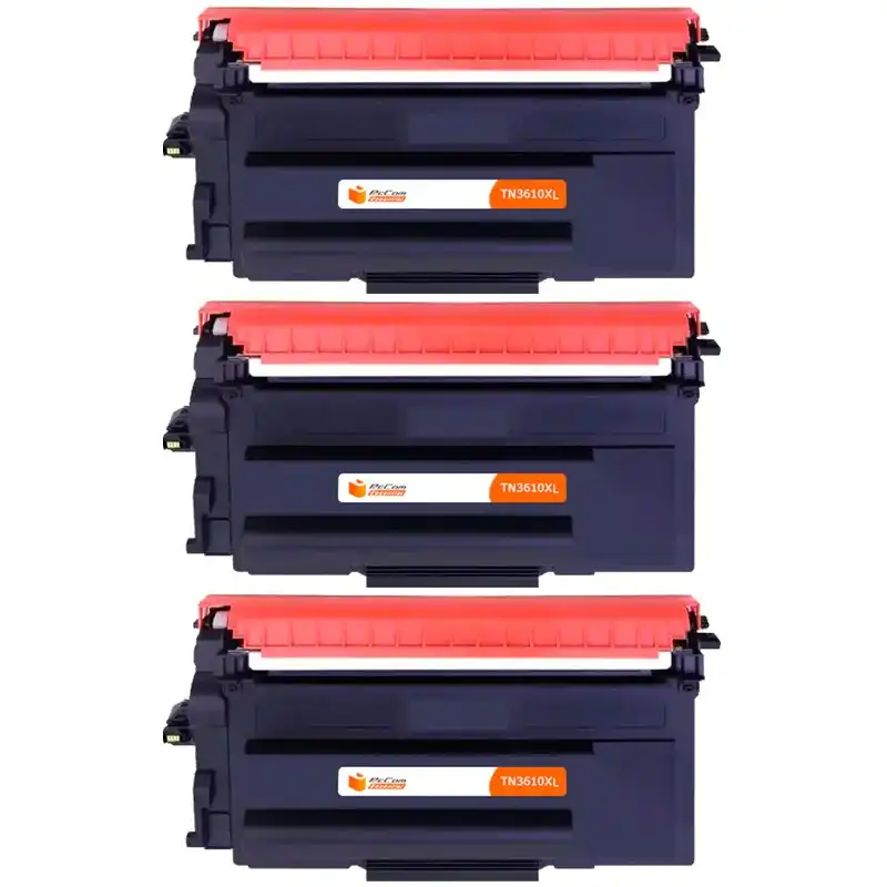Pccom Essential Brother Tn3610xl Tóner Compatible Negro Pack 3