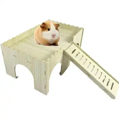 UAMLY Casa de madera para hámster con escalera en forma de cueva - 1 pieza - Uamly - Comparador de precios