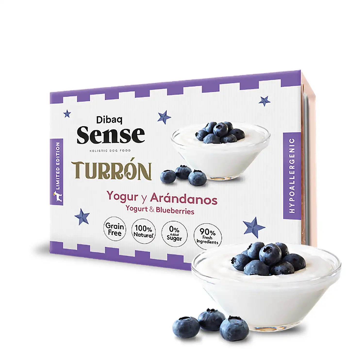 Dibaq Sense Turrón Yogur y Arándanos para perros - 0.185 g - Dibaq - Comparador de precios