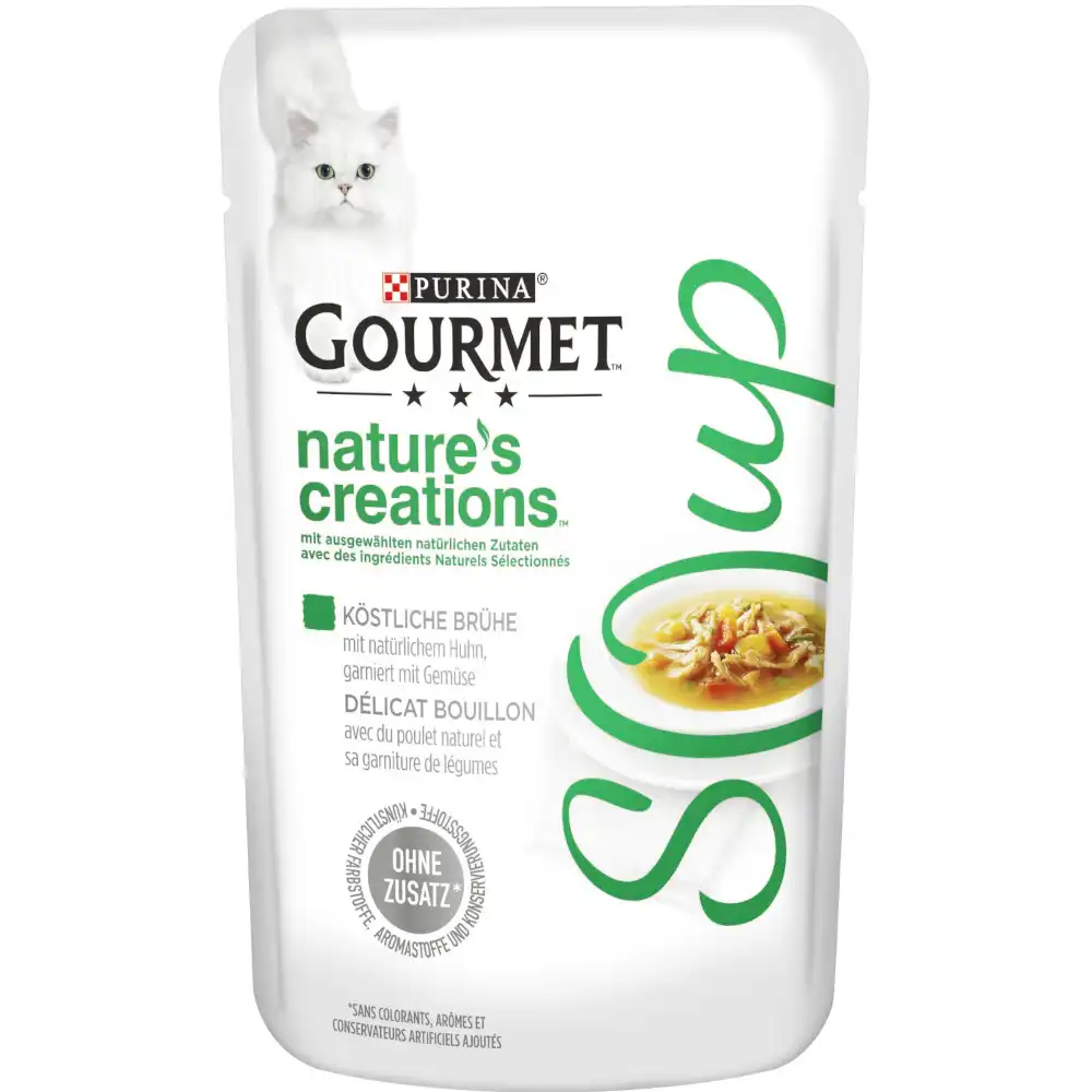 Gourmet Soup Nature's Creation en sobres 32 x 40 g - Megapack - Pollo con verduras