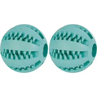 HausPets Pelota de béisbol verde menta – Caucho natural 7 cm - Juego de 2 bolas de color menta - HausPets - Comparador de precios