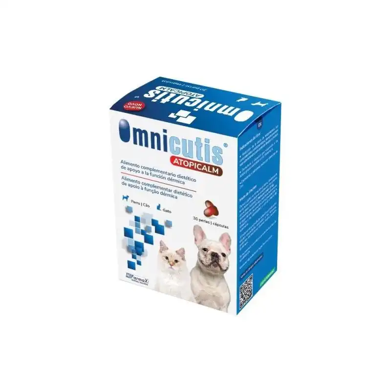 Hifarmax Omnicutis Atopicalm Para Perros Y Gatos Salud De La Piel Y El Pelo, Cápsulas 200 - Hifarmax - Comparador de precios