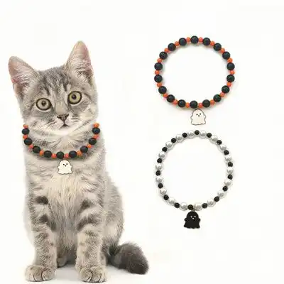 IntiMeg collar de gato de Halloween - Fantasma - IntiMeg - Comparador de precios