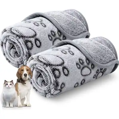 IntiMeg Mantas de forro polar para perros y gatos - Dos piezas: 40*60 cm - IntiMeg - Comparador de precios