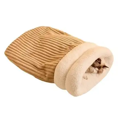 IntiMeg Nicho semicerrado con forma de cama para gatos - Marrón - IntiMeg - Comparador de precios